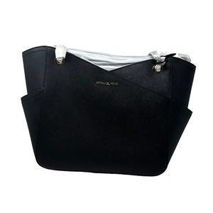 Michael Kors Jet Set Tote Handbag Black